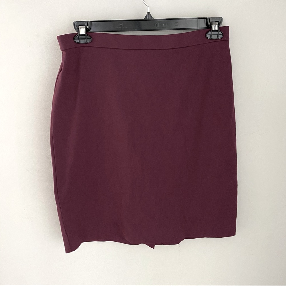 Cynthia Rowley Maroon Pencil Skirt